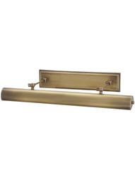 Oxford 30 inch Direct-Wire Picture Light in Antique Brass.
